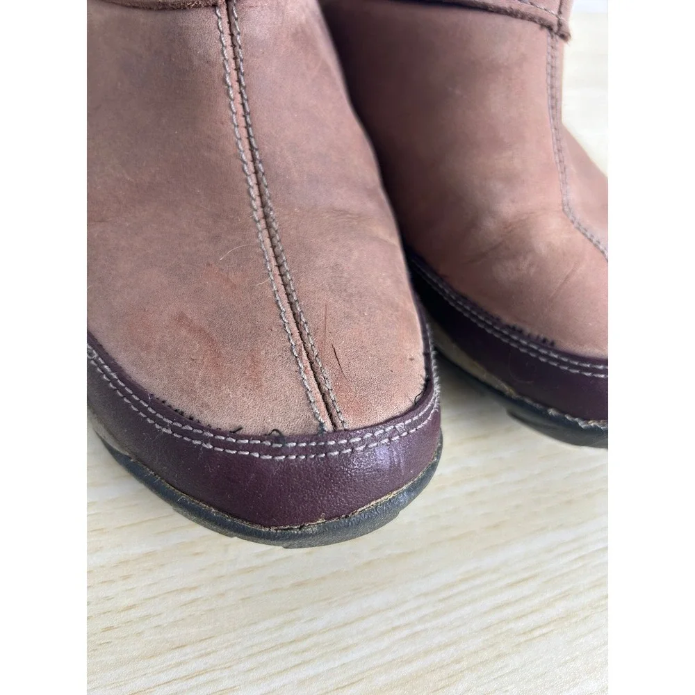 Merrell Dewbrook Brown Leather Waterproof Insulated Ankle Boots Women 8 outdoors